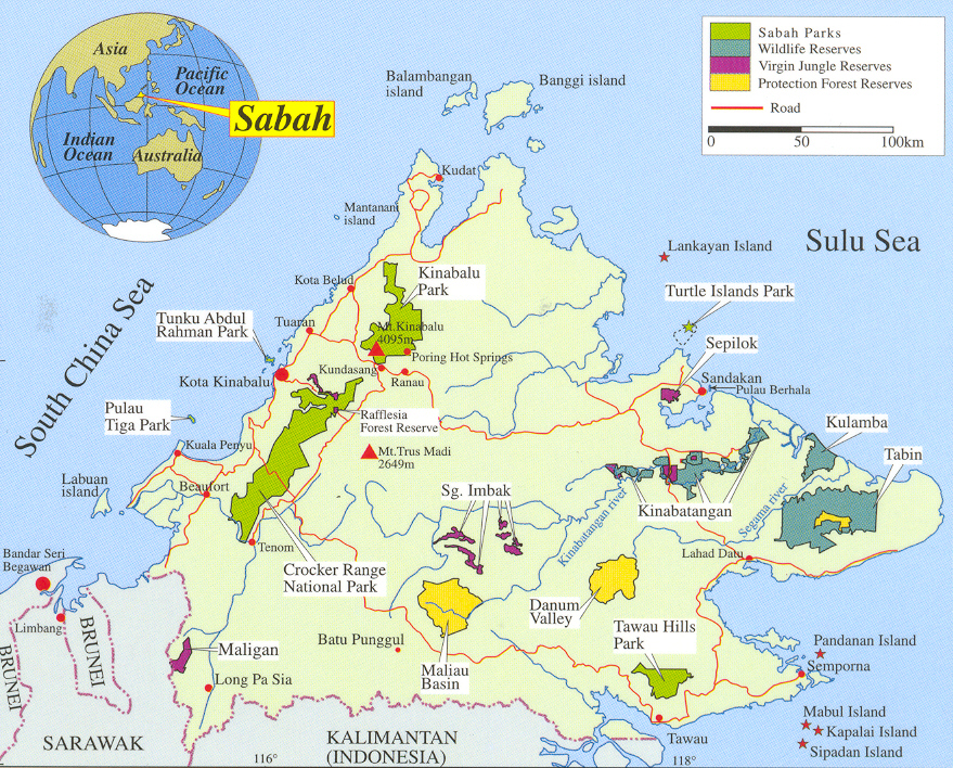 MAP of SABAH