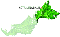 Map of Malysia. Sabah